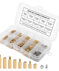 300Pcs M2 Brass Standoff Kit With Hex Column Spacers And Screws Motherboard Standoffs Nut Assortment In Box For PC Builds
