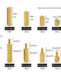 290 Piece M2.5 Hex Brass Spacer Standoff Kit With Screws And Nuts For Motherboard And Electronics Copper Yellow And Stainless Steel Assortment 12 Sizes Including 6 10 15 20 25mm Plus 6mm Extension.