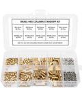300Pcs M2 Brass Standoff Kit With Hex Column Spacers And Screws Motherboard Standoffs Nut Assortment In Box For PC Builds Laptop Repairs And DIY Electronics
