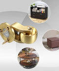 4PCS Universal Brass Stem Casters 1 Inch Furniture Caster Wheels Heavy Duty Swivel 360 Degree Solid Metal Casters displayed with furniture examples