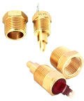 Brass temperature sensor components for Dual Electric Fan Relay Kit For Radiator Cooling With Thermostat, 185 On 175 Off