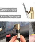 Brass Locking Tire Air Chuck With Clip Adapter No Leakage Nozzle For Vehicle Inflator And Compressor Pump Connectors 8mm Fitting Tool