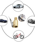 Brass Locking Tire Air Chuck With Clip Adapter No Leakage Nozzle For Vehicle Inflator And Compressor Pump Connectors 8mm fitting