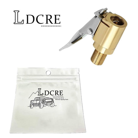 Brass Locking Tire Air Chuck With Clip Adapter No Leakage High Efficiency For Vehicle Inflator And Compressor Pump, 8mm, packaging shown.