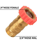 Brass Water Pressure Regulator for Garden Hose and RV Systems Keeps 40 To 50 Psi, 3/4-inch inlet/outlet, lead-free brass