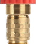 Brass Water Pressure Regulator for Garden Hose and RV Systems Keeps 40 To 50 Psi and Tames Surges for Campers Trailers and Home Gardens