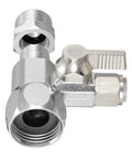 Brass Water Splitter And Go-To Feed Adapter For RO Systems Refrigerator And Ice Maker Three Eighths Inch To Three Eighths Inch To One Quarter Inch Tee Valve With G One Half Inch To G One Half Inch To One Quarter Inch Push In Quick Connect Fittings Lead