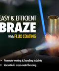 Pro Grade Flux Coated BCuP5 Brazing Rods With Fifteen Percent Silver in use for efficient brazing in HVAC repairs