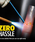 Pro Grade Flux Coated BCuP5 Brazing Rods With Fifteen Percent Silver for HVAC pipe repair in progress with zero hassle text overlay