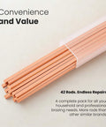 42 Pcs BCuP-5 15 Percent Silver Brazing Rods For HVAC Refrigeration And Industrial Welding Pro Grade Flat Phosphorus Copper