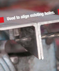 Pro Grade One Inch Bridge Reamer For Construction And Hole Alignment With Half Inch Shank DWR Series Heavy Duty Tool in use on metal