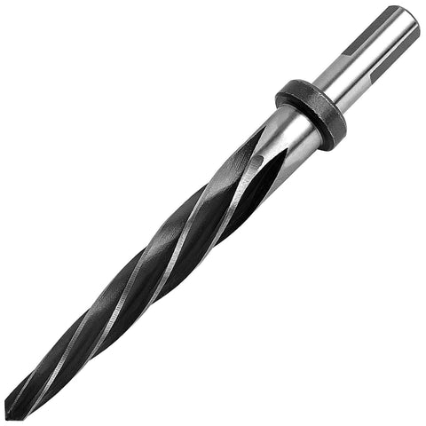 Five Eighths Inch Reamer Bit For Steel And Wood HSS Tapered Bridge Reamer Drill Bit With Half Inch Shank tool frontal view