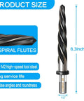 5/8 Inch Bridge Construction Reamer Drill Bit For Steel Wood And Plastic With M2 HSS 5 Spiral Flutes And 1/2 Inch Non Slip Shank Taper Chucking Reamer To Align Or Enlarge Holes Up To 16mm.