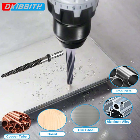 5/8 Inch Bridge Construction Reamer Drill Bit For Steel Wood And Plastic With M2 HSS 5 Spiral Flutes And 1/2 Inch Non Slip Shank