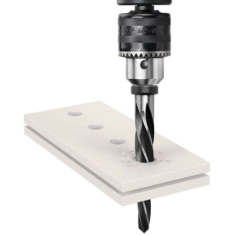 Five Eighths Inch Reamer Bit For Steel And Wood HSS Tapered Bridge Reamer Drill Bit With Half Inch Shank in white material