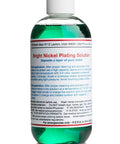 Bright Nickel Plating Solution bottle for electroplating hard bright nickel deposits on metal surfaces, durable high gloss finish.
