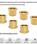 12 Piece Bronze A Arm Control Bushings Kit For Yamaha Banshee 350 Grizzly 125 Warrior 350 Blaster 200 Raptor 660 700 YFZ450 And Other Yamaha Quad Bike Models From 1987 To 2024 OEM 90381 15088 00 Direct Fit Upgrade For Smooth Handling showing 6 bronze bushings