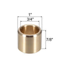 3/4 Inch Bore Self-Lubricating Sintered Bronze Bearing Sleeve With 1 Inch Outer Diameter And 7/8 Inch Length, durable metal sleeve