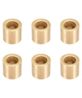 Set of 6 self lubricating sintered bronze bearing sleeves 10mm bore 16mm OD 15mm length maintenance free bushings for machinery