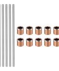 Bearing Sleeve Set 10 Pieces 3 Mm Bore 5 Mm Outer Diameter 5 Mm Length Self Lubricating Tin Bronze Sleeves and 5 Steel Rods