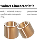 Sleeve Bearing Three Quarters Inch Bore One Inch Outer Diameter Seven Eighths Inch Length Cast Brass Wrapped Oilless Self Lubricating Bushing