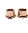 Self Lubricating Bronze Sleeve Bearing Bushing SAE 841 Made In USA Flange Style Three Eighth By One Half By Five Sixteenth Inch