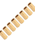 8 Piece Bronze Bushing Set Copper Plain Sleeve Bearing 8mm X 11mm X 22mm Oilless Brass Construction for Electrical Equipment