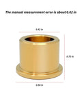 Close-up of a bronze bushing from the 12 Piece Bronze A Arm Control Bushings Kit For Yamaha Banshee 350 Grizzly 125 Warrior 350
