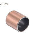 2 Pieces Sleeve Bearing Bronze Self Lubricating Oilless Bushing For Equipment And Machinery, bronze sleeve bearing front view
