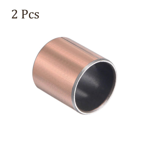 2 Pieces Sleeve Bearing Bronze Self Lubricating Oilless Bushing For Equipment And Machinery, bronze sleeve bearing front view