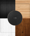 Oil Rubbed Bronze Door Hole Cover Plate Set fills unused knob and deadbolt openings on interior doors, boosting security and privacy 