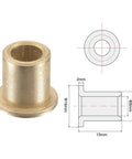 Self Lubricating Bronze Flange Sleeve Bearing With 8mm Bore And 12mm Outer Diameter For 15mm Length 16mm Flange Diameter And 2mm flange thickness 2 pack maintenance free durable sintered bronze bushings by Uxcell
