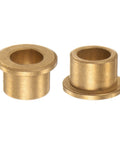 Heavy Duty Bronze Flange Bearing Sleeve 14mm Bore 20mm OD 16mm Length 3mm Flange Thickness 26mm Flange Diameter Self Lubricating Bushing Two Pack for Industrial Equipment High Load Capacity Low Friction