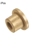 Self Lubricating Bronze Flange Bearing Sleeve Kit 8 Piece 4mm Bore 8mm OD resinous