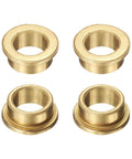 4 Pack Self Lubricating Sintered Bronze Flange Sleeve Bearings, 12mm Bore x 16mm OD x 8mm Length, 20mm Flange Diameter