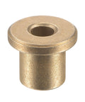 Flange Sleeve Bearing 4mm Bore 8mm OD 10mm Length 12mm Flange Diameter 2mm Flange Thickness Self Lubricating Sintered Bronze Bushing
