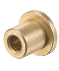 Flange Sleeve Bearing 4mm Bore 8mm OD 10mm Length 12mm Flange Diameter 2mm Flange Thickness Self Lubricating Sintered Bronze Bushing