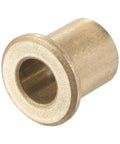 Self Lubricating Bronze Flange Sleeve Bearing With 8mm Bore And 12mm Outer Diameter For 15mm Length 16mm Flange Diameter And 2mm Flange Thickness 2 Pack Maintenance Free Durable Sintered Bronze Bushings By Uxcell, shown in a side view.
