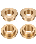 Four Piece Flange Sleeve Bearings 12mm Bore 18mm OD 8mm Length Flange Diameter 24mm 3mm Flange Thickness Self Lubricating Bronze Bushings