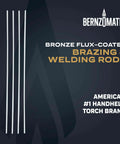 Bronze Flux Coated Brazing And Welding Rods For Everyday Repairs On Steel Cast Iron And Copper Four 12 Inch Rods
