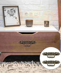Retro Heart Lock Clasp Set For Jewelry Boxes Cabinets And Wooden Boxes Zinc Alloy Bronze Finish Handle Lock on drawer
