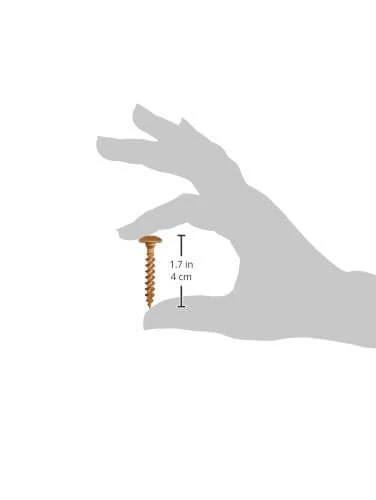 Hand holding Lag Screws 1/4 Inch x 1-1/2 Inch Star Drive Construction Screws Bronze Ceramic Coated Rust Resistant Heavy Duty