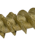 Close-up of Lag Screws 1/4 Inch x 1-1/2 Inch Star Drive Construction Screws Bronze Ceramic Coated Rust Resistant Heavy Duty Wood Fasteners