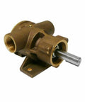 777-9001 Marine Pulley Driven Flexible Impeller Pedestal Mount Pump (62-GPM, Neoprene Impeller, Full Cam, Face Seal, 1" NPT Ports), Bronze