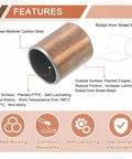Five Pack Sleeve Bearings With Three Quarters Inch Bore And Seven Eighths Inch Outer Diameter One Inch Length Self Lubricating Oilless Bushings product detail image