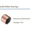 5 Pieces Sleeve Bearings 12mm By 15mm By 12mm Wrapped Oilless Bronze Sintered Composite Coated Bushings for machine shafts