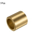 Two Pack Plain Sleeve Bearings 16mm Bore 22mm OD 25mm Length Self Lubricating Sintered Bronze Bushings