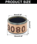 10 Piece Oilless Sleeve Bearings Set With 8mm Bore 10mm OD And 6mm Length Wrapped Bushings Bronze Sintered Coated On Carbon Steel Base