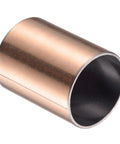 Oil Free Sleeve Bearing Bushing 40mm Bore 44mm OD 60mm Length Set of Two Bronze Sintered Coated Carbon Steel Base Maintenance Free