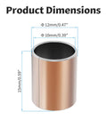 10 Pack Sleeve Bearings 10mm Bore 12mm Outer Diameter 15mm Length Self Lubricating Bronze Bushings dimensions illustrated